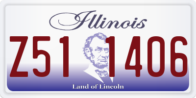IL license plate Z511406