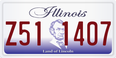 IL license plate Z511407