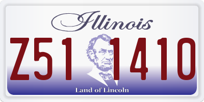 IL license plate Z511410