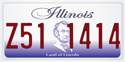 IL license plate Z511414