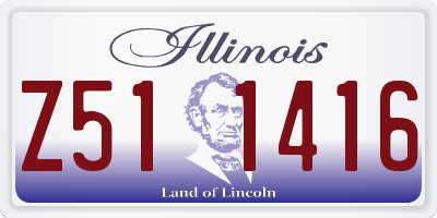 IL license plate Z511416