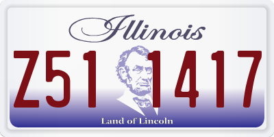 IL license plate Z511417
