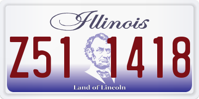 IL license plate Z511418