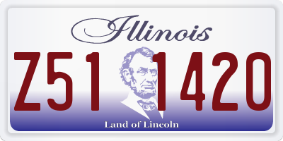 IL license plate Z511420