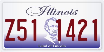 IL license plate Z511421