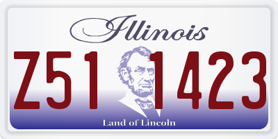 IL license plate Z511423
