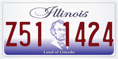 IL license plate Z511424