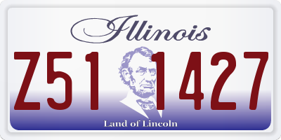 IL license plate Z511427