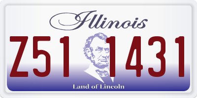 IL license plate Z511431