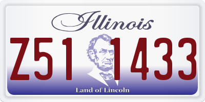 IL license plate Z511433