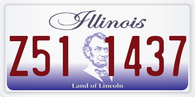 IL license plate Z511437