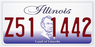 IL license plate Z511442