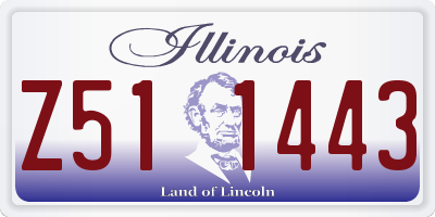 IL license plate Z511443