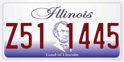 IL license plate Z511445