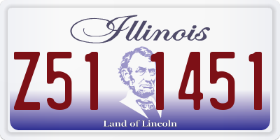 IL license plate Z511451