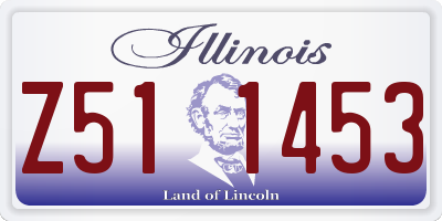 IL license plate Z511453