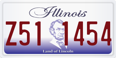 IL license plate Z511454