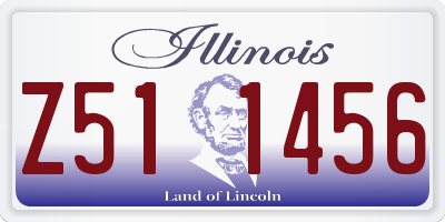 IL license plate Z511456