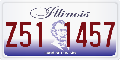 IL license plate Z511457