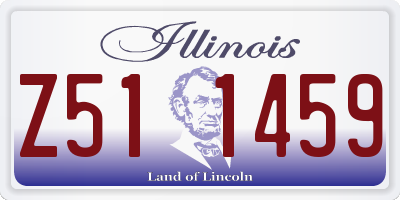 IL license plate Z511459