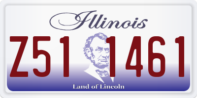 IL license plate Z511461