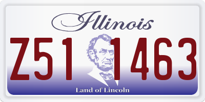 IL license plate Z511463