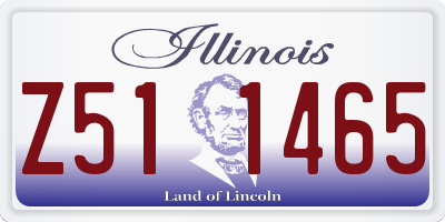 IL license plate Z511465