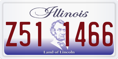IL license plate Z511466