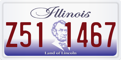 IL license plate Z511467