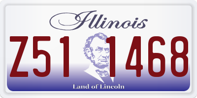 IL license plate Z511468