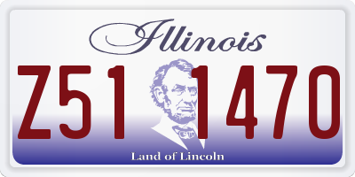 IL license plate Z511470