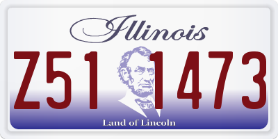 IL license plate Z511473