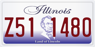 IL license plate Z511480