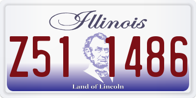 IL license plate Z511486