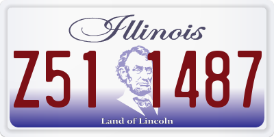 IL license plate Z511487