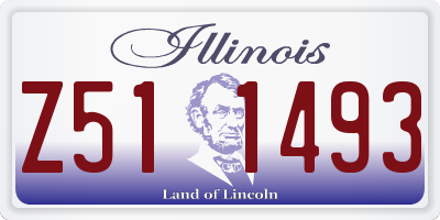IL license plate Z511493