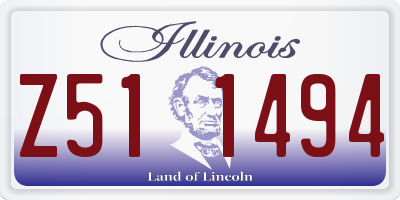 IL license plate Z511494