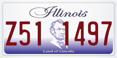 IL license plate Z511497
