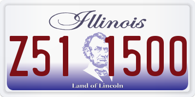 IL license plate Z511500