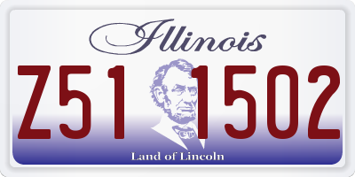 IL license plate Z511502