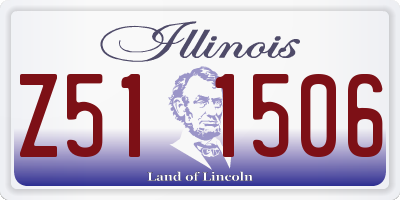 IL license plate Z511506