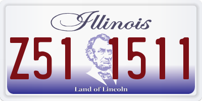 IL license plate Z511511
