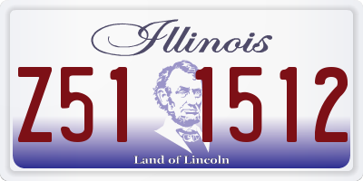 IL license plate Z511512