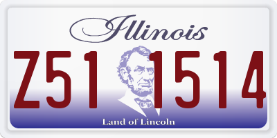 IL license plate Z511514