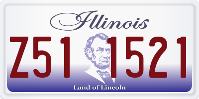 IL license plate Z511521