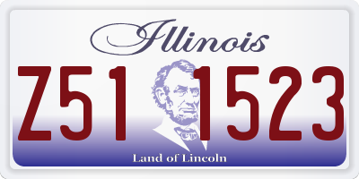 IL license plate Z511523