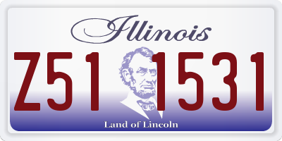 IL license plate Z511531