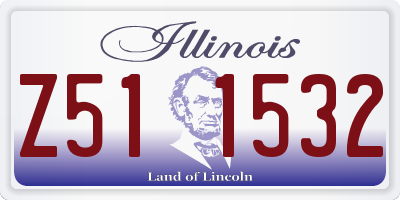 IL license plate Z511532