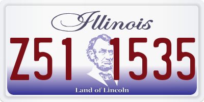 IL license plate Z511535