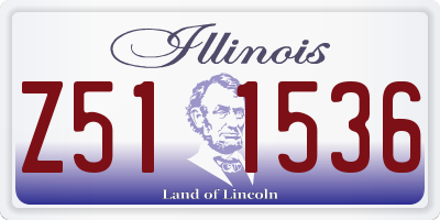 IL license plate Z511536